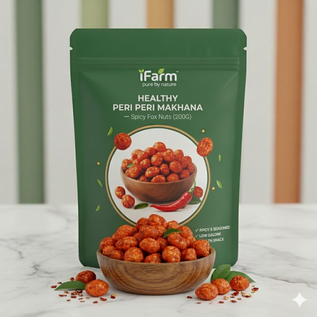 iFarm Healthy Peri Peri Makhana – Spicy Fox Nuts 200G