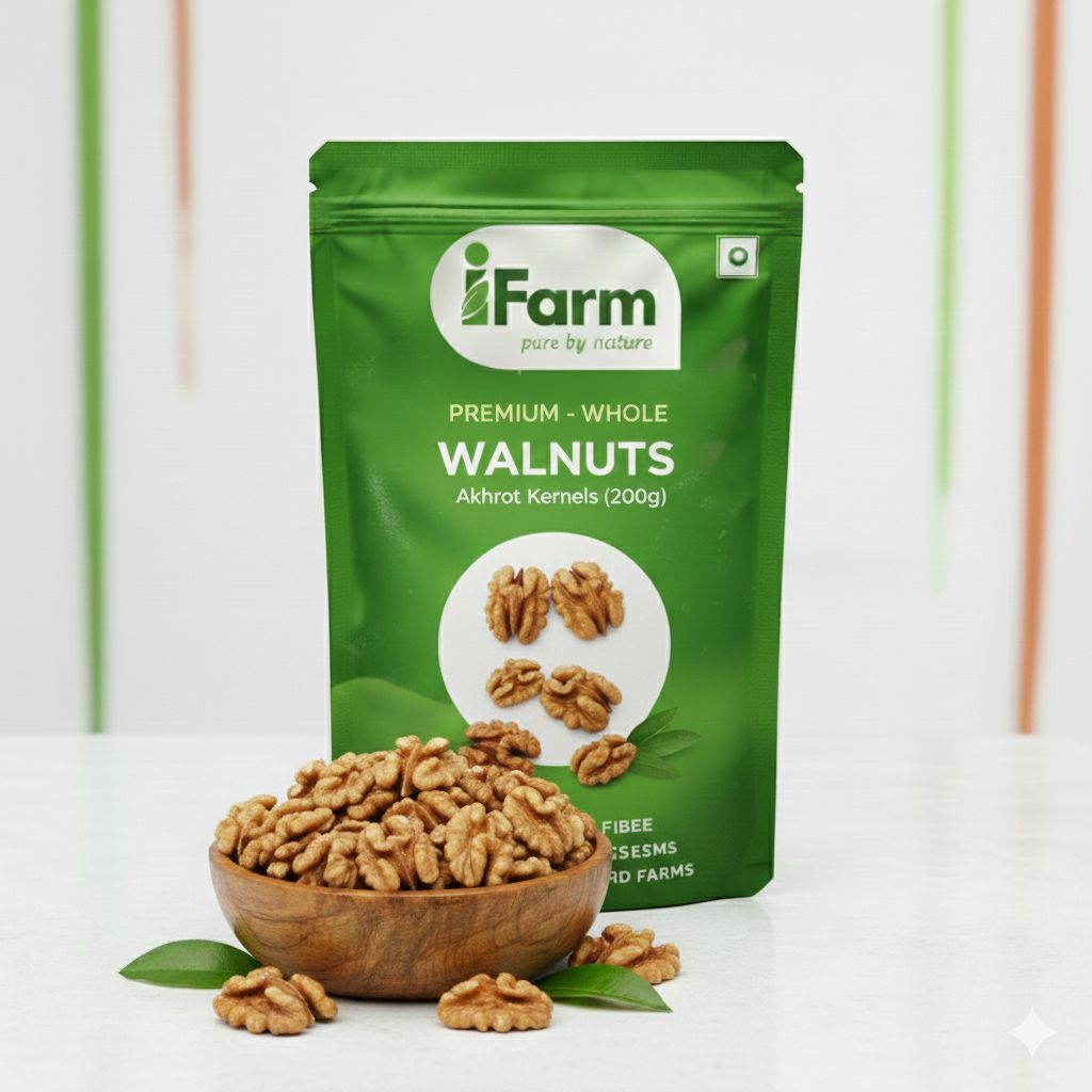 iFarm Premium Walnuts – Akhrot Kernels 200G