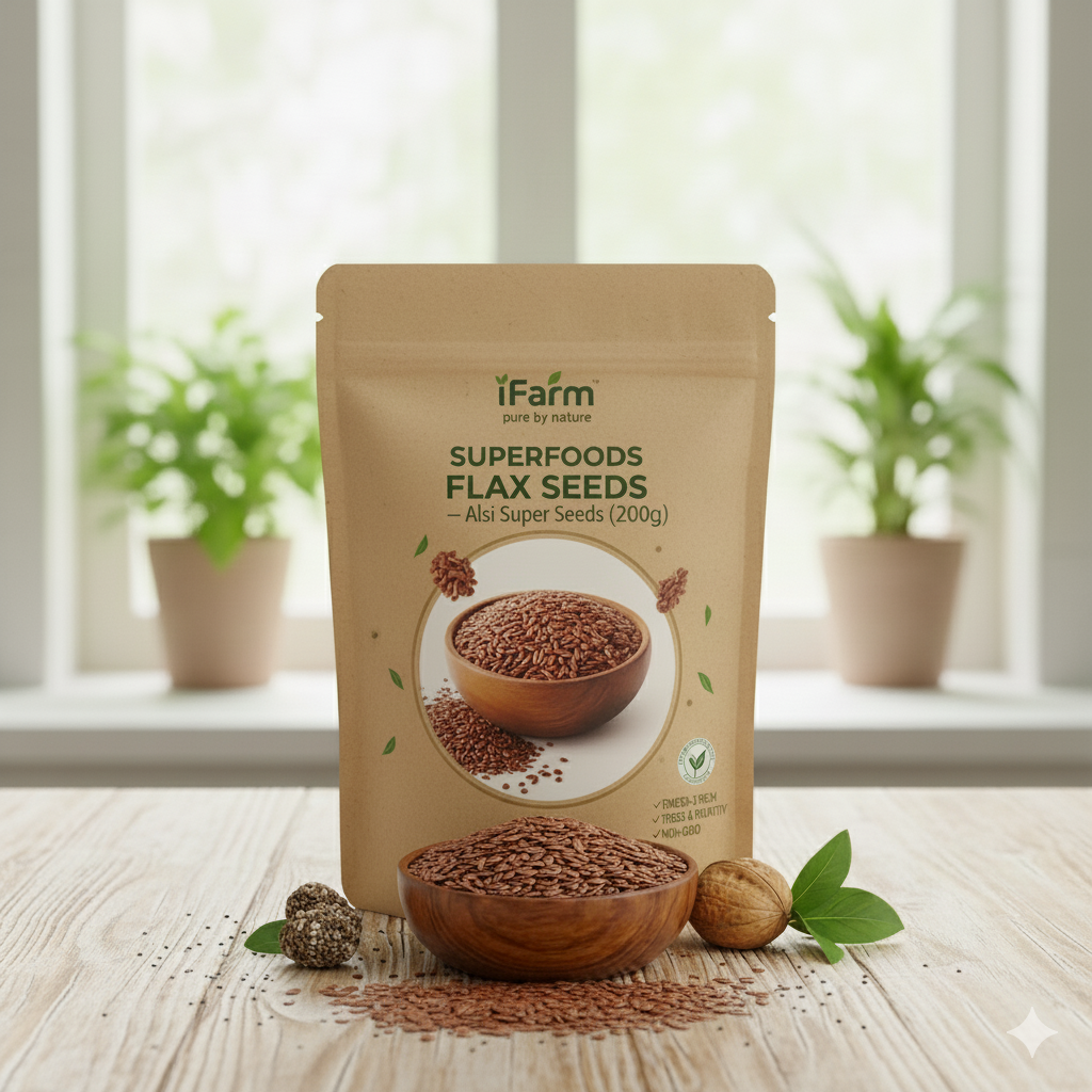 iFarm Superfoods Flax Seeds – Alsi Super Seeds 200G